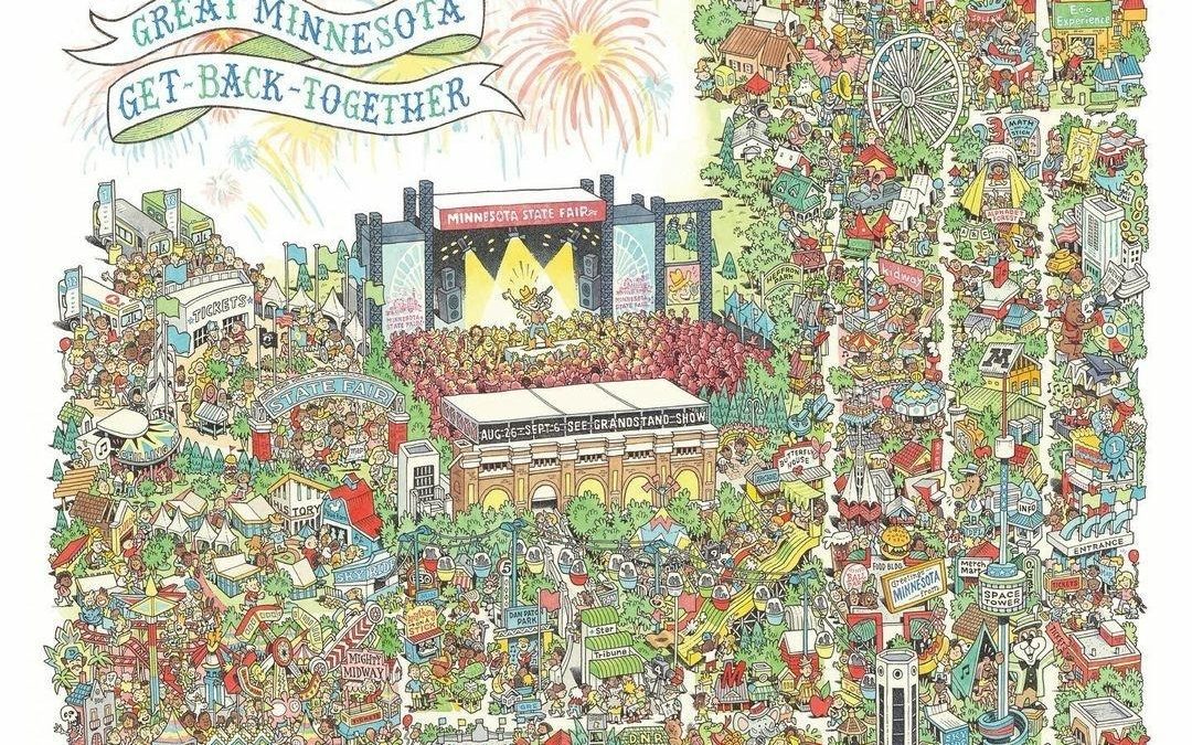 The 2021 Minnesota State Fair Official Commemorative Art By Minnesota Artist Kevin Cannon!