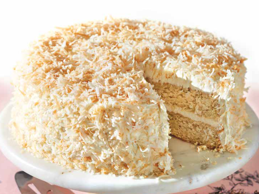 Springtime Treat: Coconut Cake with Swiss Meringue Frosting Recipe