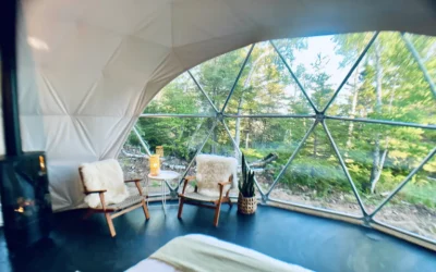 Spend The Night (In Style) Stargazing In A Translucent Dome Near The North Shore In Minnesota